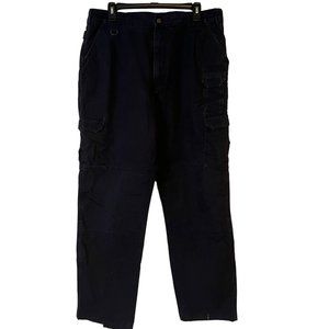 5.11 Tactical Cargo Pants Mens 36 x 34 Blue Relaxed High Rise Elastic Side Waist